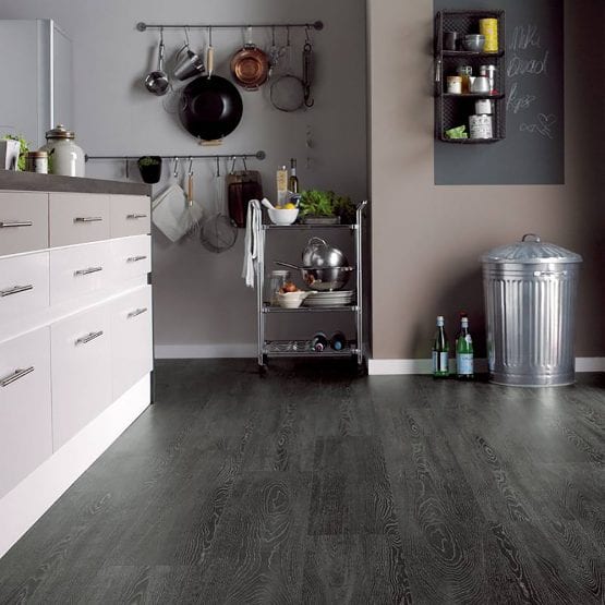 Karndean opus argen vinyl plank flooring in a modern kitchen