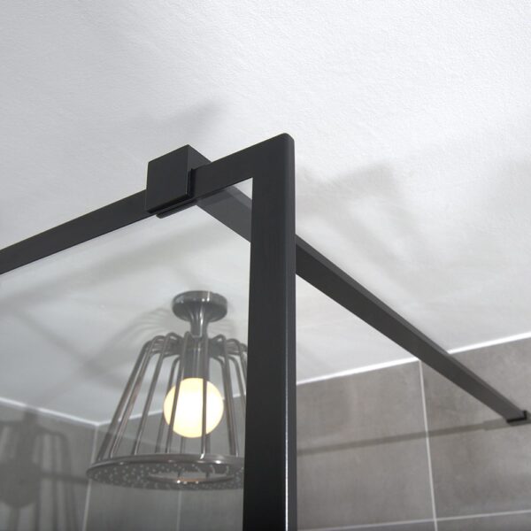Elegant detailing of a FRAME black shower screen by Drench