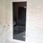 Room H2o frameless wall hinge shower door FWHD0000