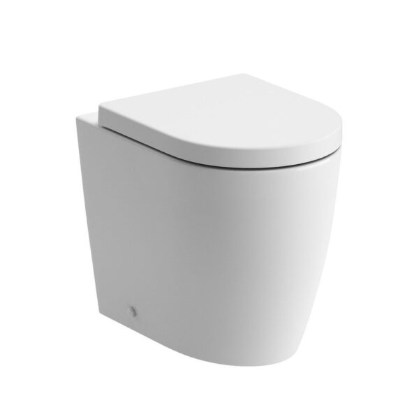 Hyde Rimless Back To Wall WC & Soft Close Seat