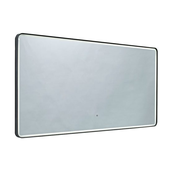 Roper Rhodes Frame 1200x600mm illuminated bathroom mirror with black frame