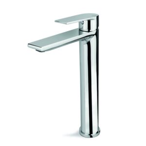 Vema Timea chrome tall single lever basin tap by Bathrooms to Love