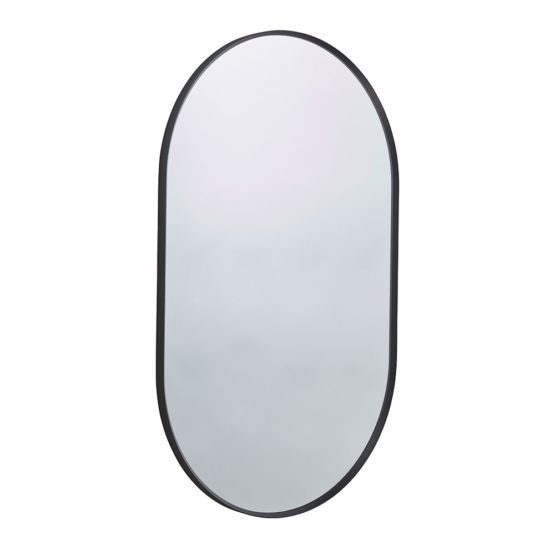 Roper Rhodes Thiesis pill non illuminated bathroom mirror with thin black frame
