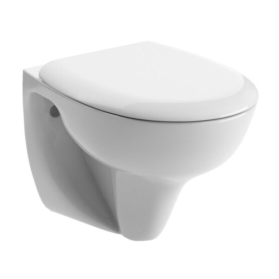 Frome wall hung toilet with matched soft close seat